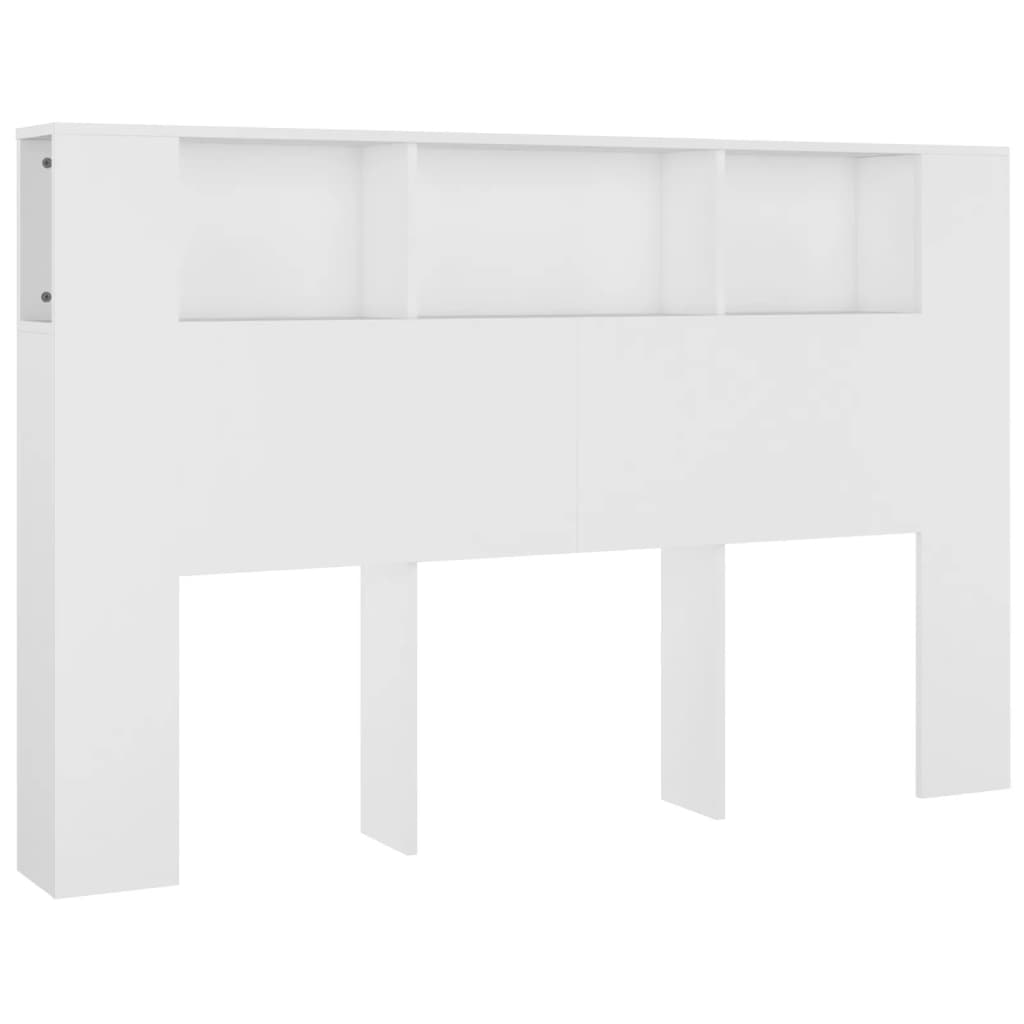 Headboard Cabinet White 160X18.5X104.5 Cm Headboards & Footboards