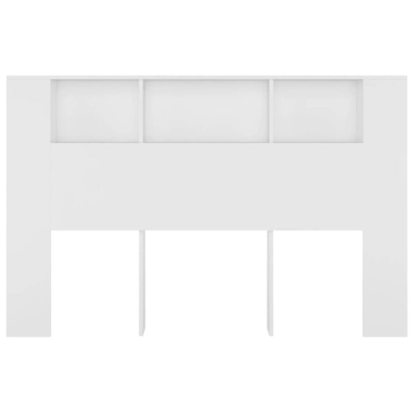 Headboard Cabinet White 160X18.5X104.5 Cm Headboards & Footboards