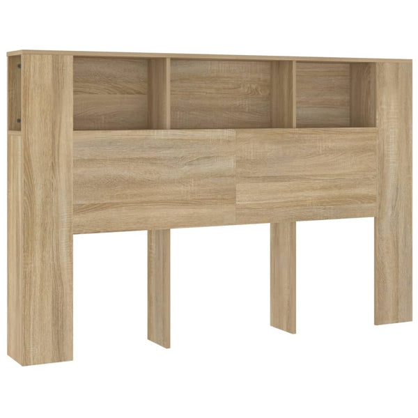Headboard Cabinet Sonoma Oak 160X18.5X104.5 Cm Headboards & Footboards