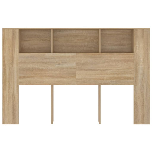 Headboard Cabinet Sonoma Oak 160X18.5X104.5 Cm Headboards & Footboards