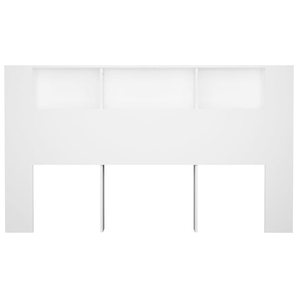 Headboard Cabinet White 180X18.5X104.5 Cm Headboards & Footboards