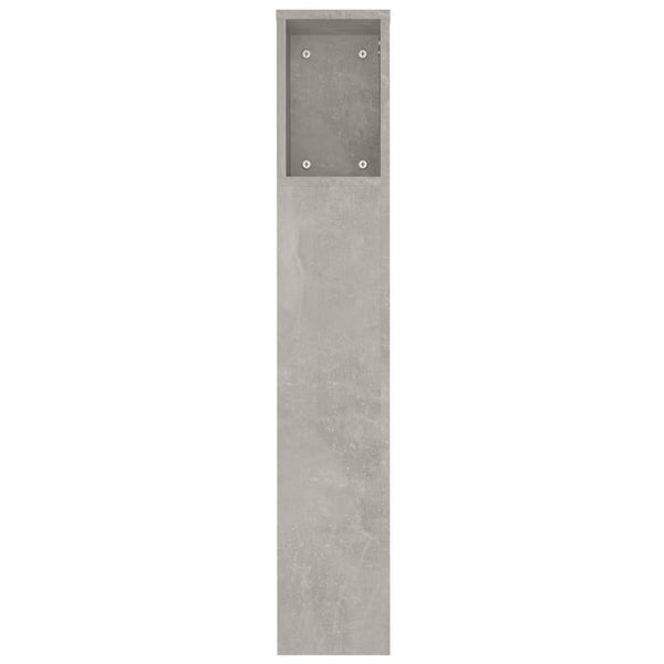 Headboard Cabinet Concrete Grey 180X18.5X104.5 Cm Headboards & Footboards