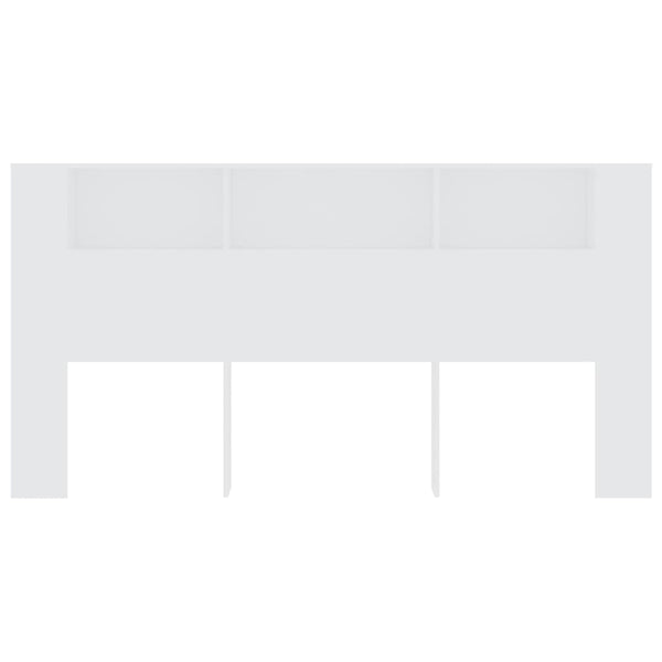 Headboard Cabinet White 200X18.5X104.5 Cm Headboards & Footboards