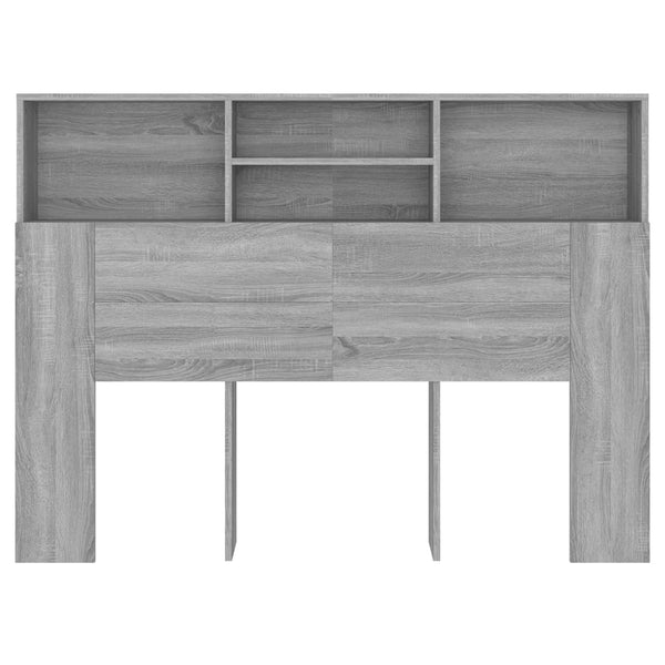 Headboard Cabinet Grey Sonoma 140X19x103.5 Cm Headboards & Footboards