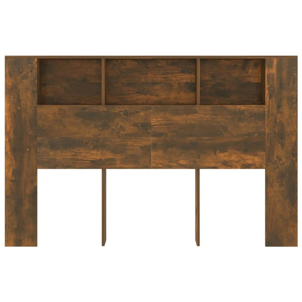 Vidaxl Headboard Cabinet Smoked Oak 160X18.5X104.5 Cm Headboards & Footboards