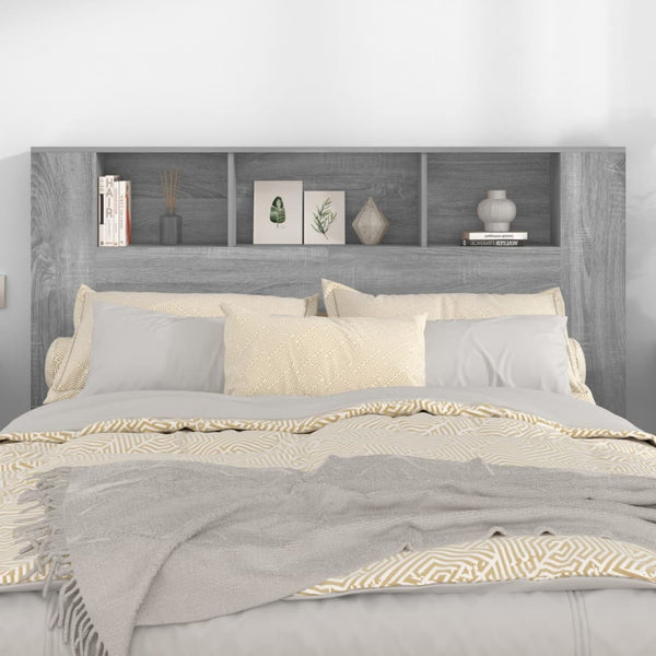 Vidaxl Headboard Cabinet Grey Sonoma 160 Cm Headboards & Footboards