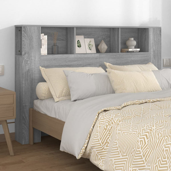 Vidaxl Headboard Cabinet Grey Sonoma 160 Cm Headboards & Footboards