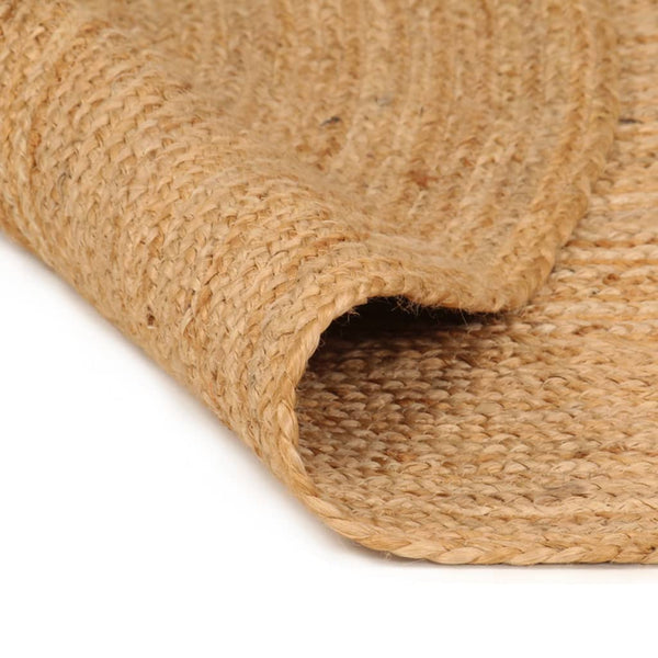 Area Rug Braided Jute 180 Cm Round Rugs