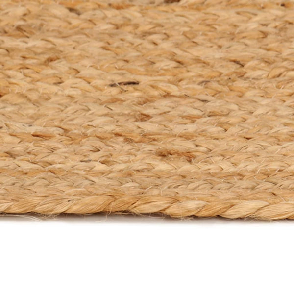 Area Rug Braided Jute 180 Cm Round Rugs