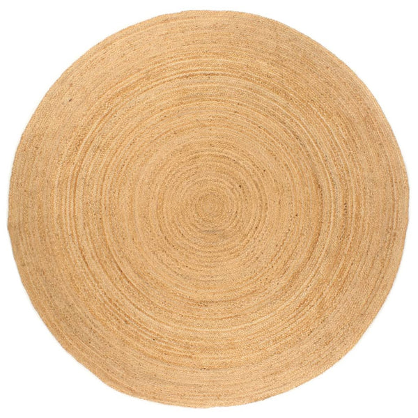 Area Rug Braided Jute 210 Cm Round Rugs