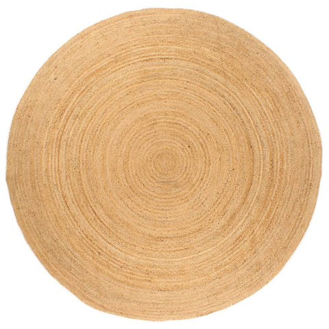 Area Rug Braided Jute 210 Cm Round Rugs