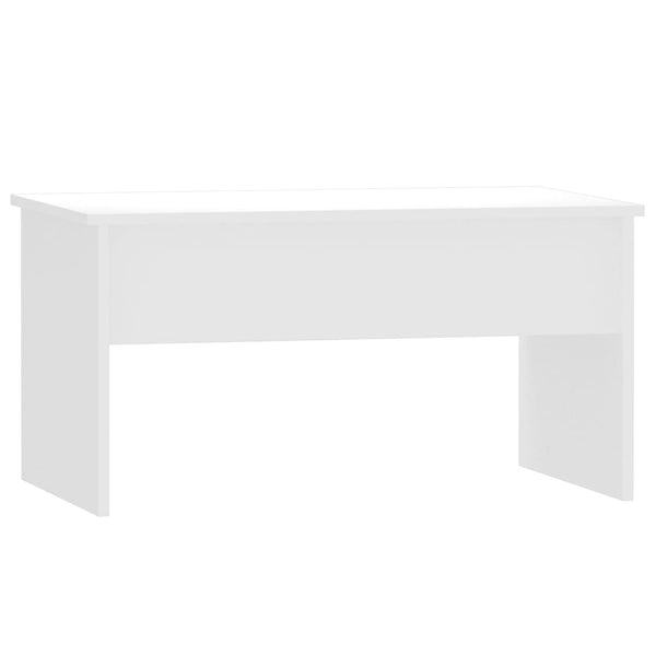 Coffee Table High Gloss White 80X50.5X41.5 Cm Engineered Wood Coffee Tables
