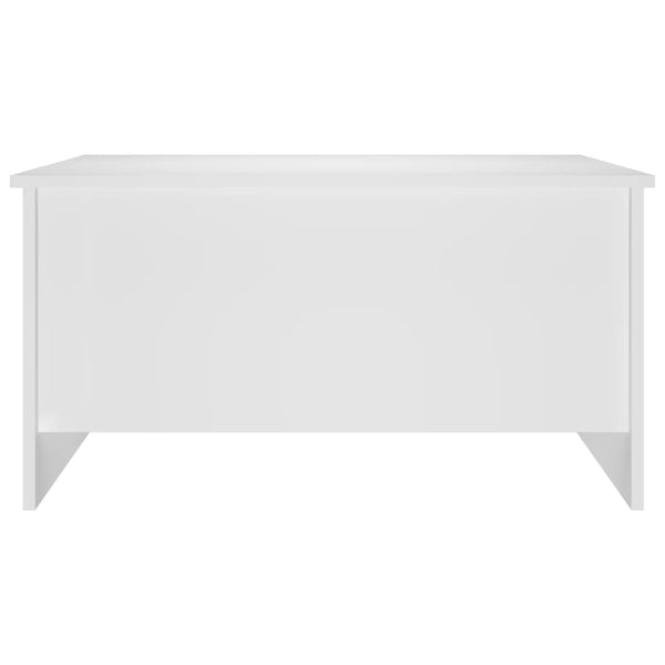 Coffee Table White 80X55.5X41.5 Cm Engineered Wood Coffee Tables
