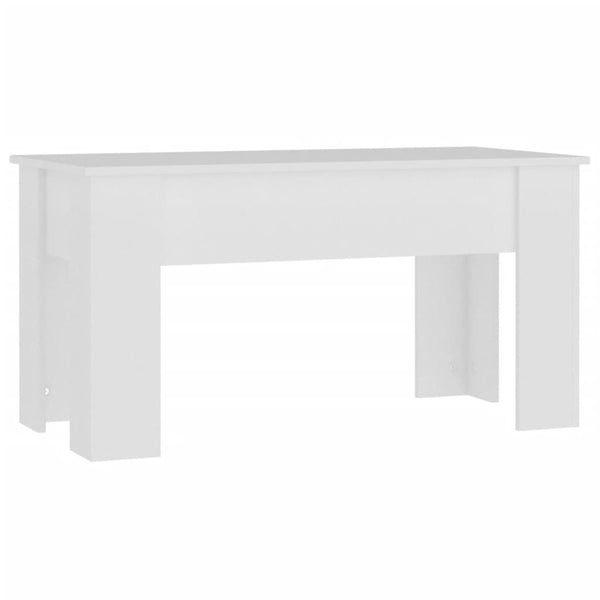 Coffee Table White 101X49x52 Cm Engineered Wood Coffee Tables