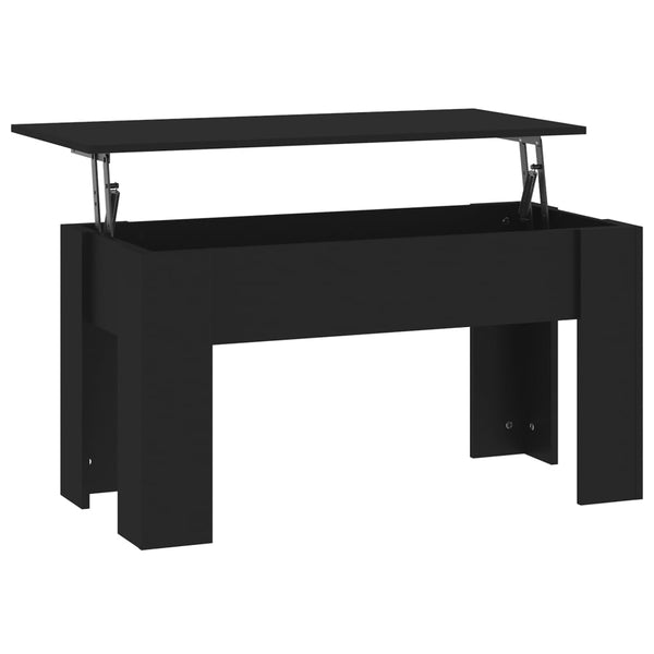 Coffee Table Black 101X49x52 Cm Engineered Wood Coffee Tables