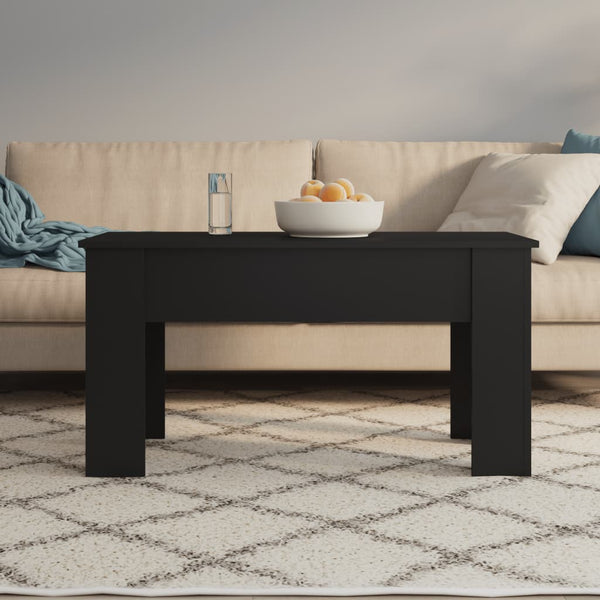 Coffee Table Black 101X49x52 Cm Engineered Wood Coffee Tables
