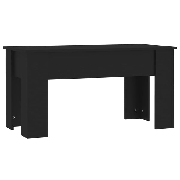 Coffee Table Black 101X49x52 Cm Engineered Wood Coffee Tables