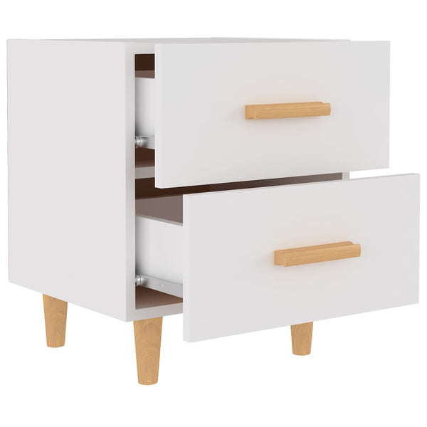 Bed Cabinets 2 Pcs White 40X35x47.5 Cm Bedside Tables