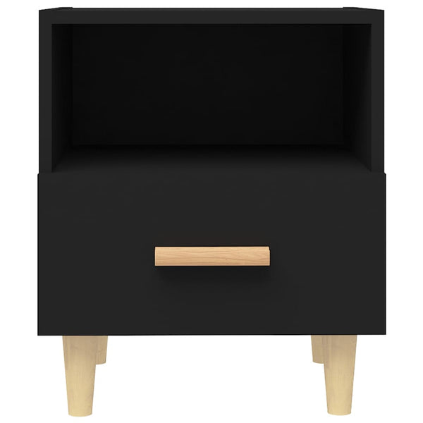 Bedside Cabinets 2 Pcs Black 40X35x47 Cm Bedside Tables