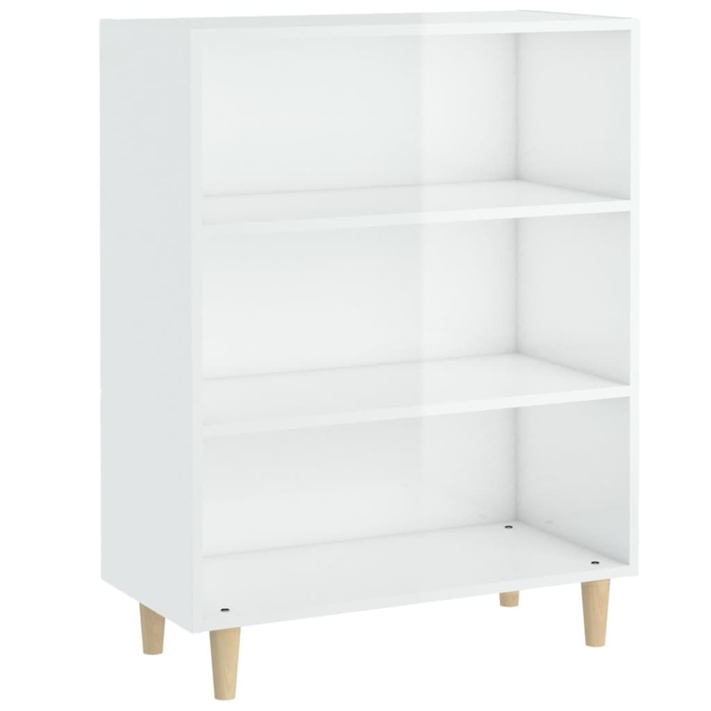 Sideboard High Gloss White 69.5X32.5X90 Cm Engineered Wood Sideboards & Buffets