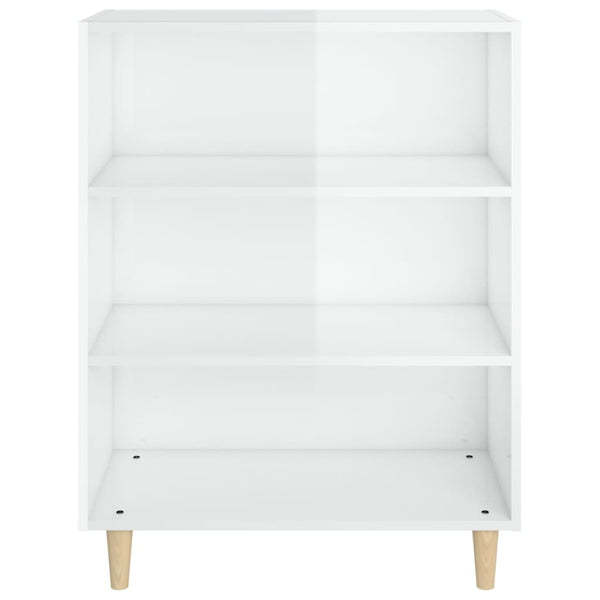 Sideboard High Gloss White 69.5X32.5X90 Cm Engineered Wood Sideboards & Buffets