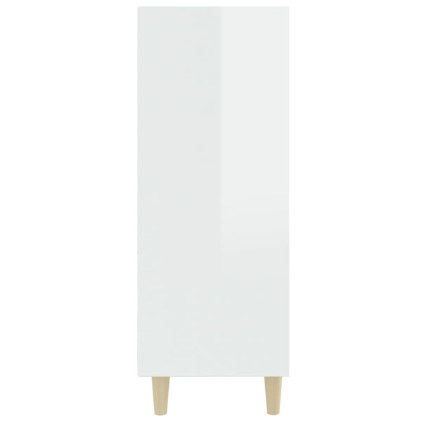 Sideboard High Gloss White 69.5X32.5X90 Cm Engineered Wood Sideboards & Buffets