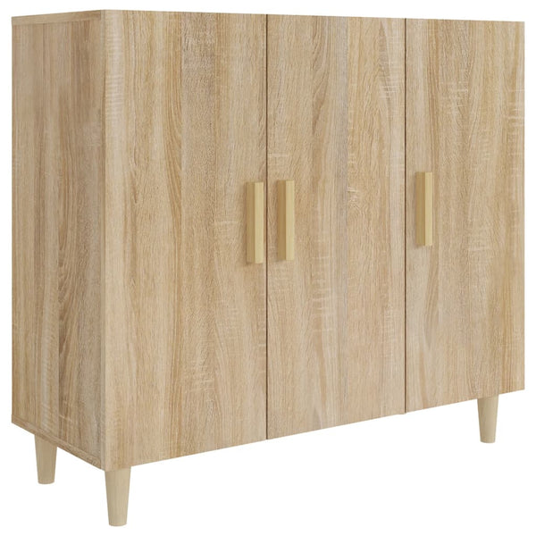 Sideboard Sonoma Oak 90X34x80 Cm Engineered Wood Sideboards & Buffets