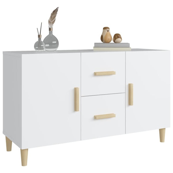 Sideboard White 100X36x60 Cm Engineered Wood Sideboards & Buffets