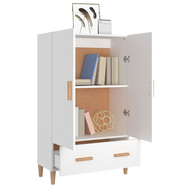 Highboard White 70X31x115 Cm Engineered Wood Sideboards & Buffets
