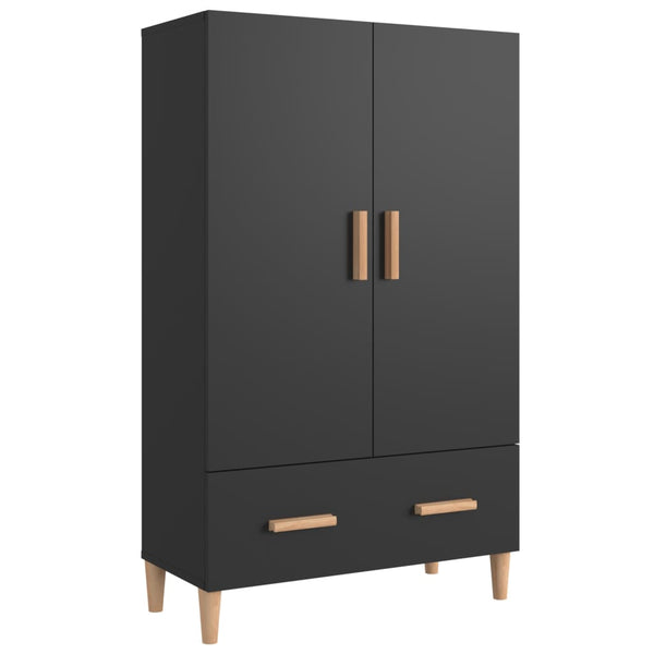 Highboard Black 70X31x115 Cm Engineered Wood Sideboards & Buffets