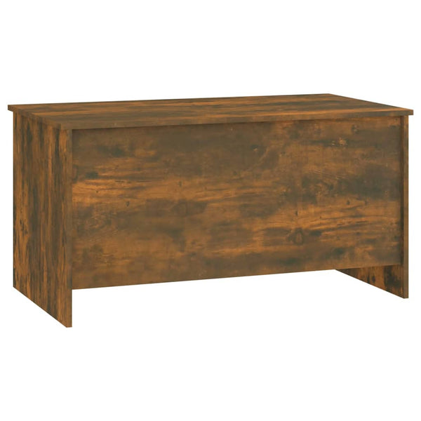 Coffee Table Smoked Oak 102X55.5X52.5 Cm Engineered Wood Coffee Tables