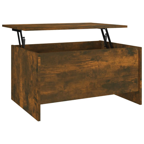 Coffee Table Smoked Oak 80X55.5X41.5 Cm Engineered Wood