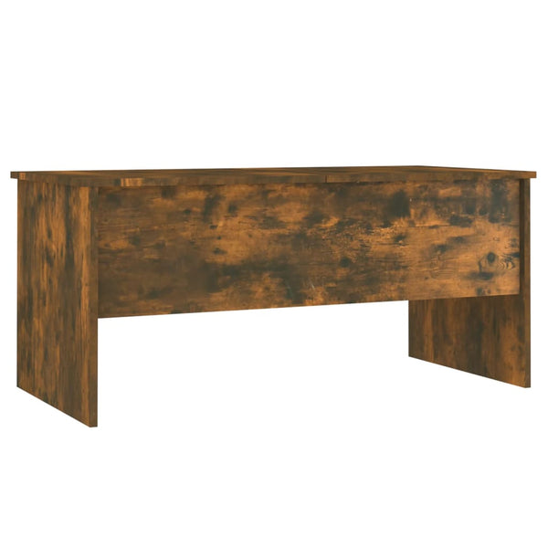 Coffee Table Smoked Oak 102X50.5X46.5 Cm Engineered Wood Coffee Tables