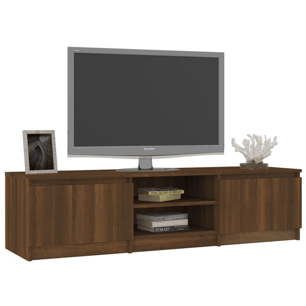 Tv Cabinet Brown Oak 140X40x35.5 Cm Engineered Wood Tv Stands & Entertainment Units