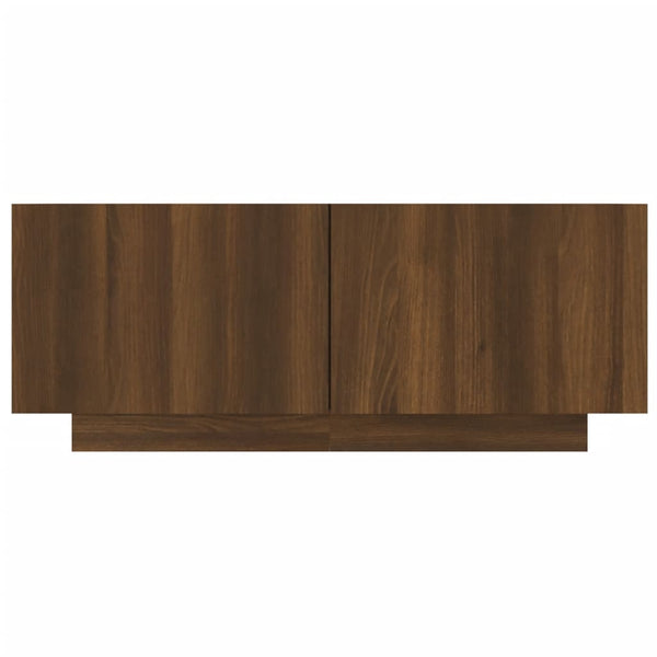Tv Cabinet Brown Oak 100X35x40 Cm Engineered Wood Tv Stands & Entertainment Units