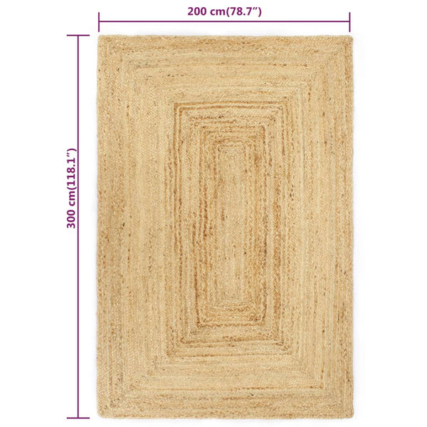 Handmade Rug Jute 200X300 Cm Rugs