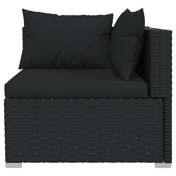 Vidaxl 10 Piece Garden Lounge Set With Cushions Poly Rattan Black Other Patio & Garden Furniture