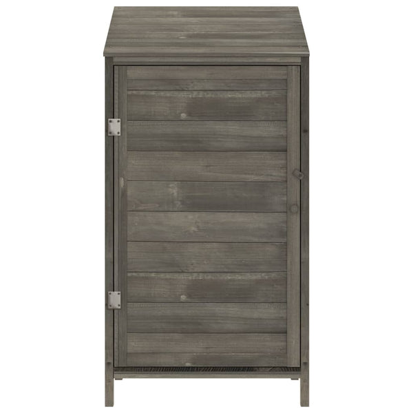Vidaxl Garden Shed Anthracite 55X52x112 Cm Solid Wood Fir Sheds Summerhouses Carports