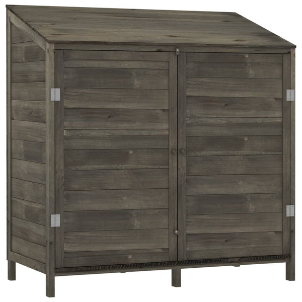 Vidaxl Garden Shed Anthracite 102X52x112 Cm Solid Wood Fir Sheds Summerhouses Carports