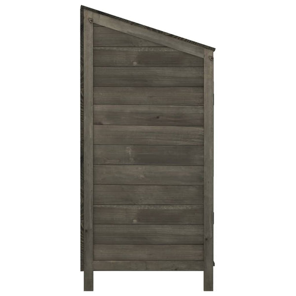 Vidaxl Garden Shed Anthracite 102X52x112 Cm Solid Wood Fir Sheds Summerhouses Carports