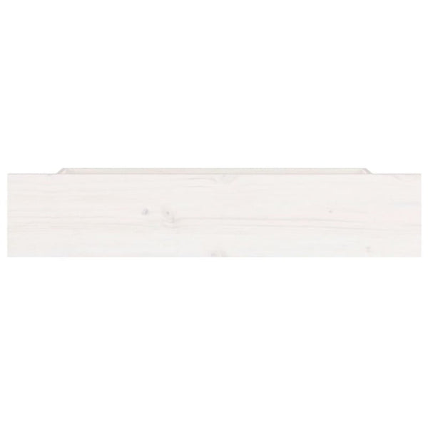 Vidaxl Bed Drawers 4 Pcs White Solid Wood Pine Dressers & Chests Of Drawers