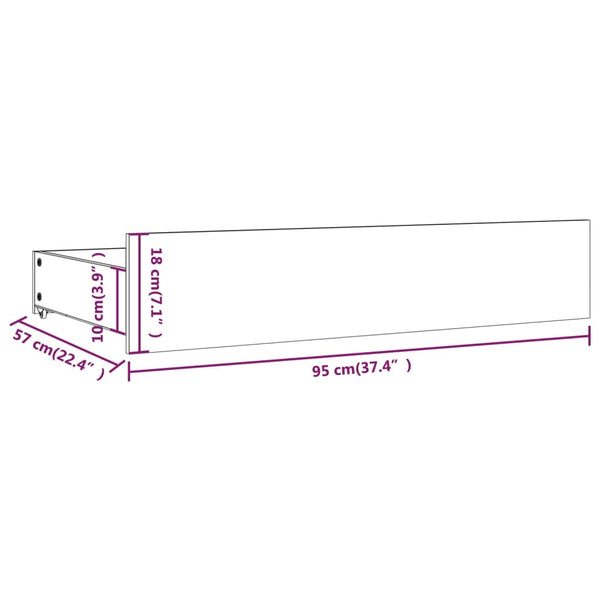 Bed Drawers 4 Pcs White Solid Wood Pine Garden Compost Bins