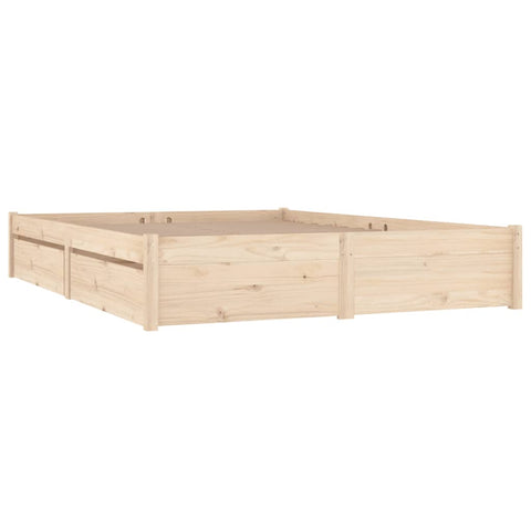 Bed Frame With Drawers 137X187 Cm Double Size Double Bed Frames