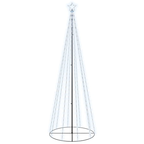 Christmas Cone Tree Cold White 310 Leds 100X300 Cm Seasonal Decorations