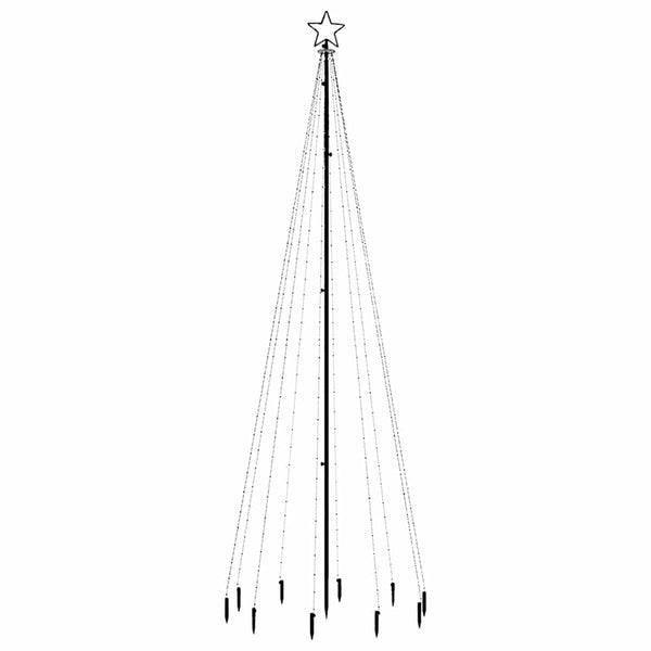 Vidaxl Christmas Tree With Spike Colourful 310 Leds 300 Cm Seasonal Decorations