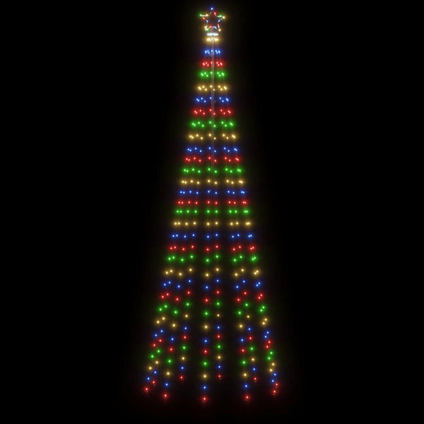 Vidaxl Christmas Tree With Spike Colourful 310 Leds 300 Cm Seasonal Decorations