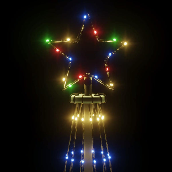 Vidaxl Christmas Tree With Spike Colourful 310 Leds 300 Cm Seasonal Decorations