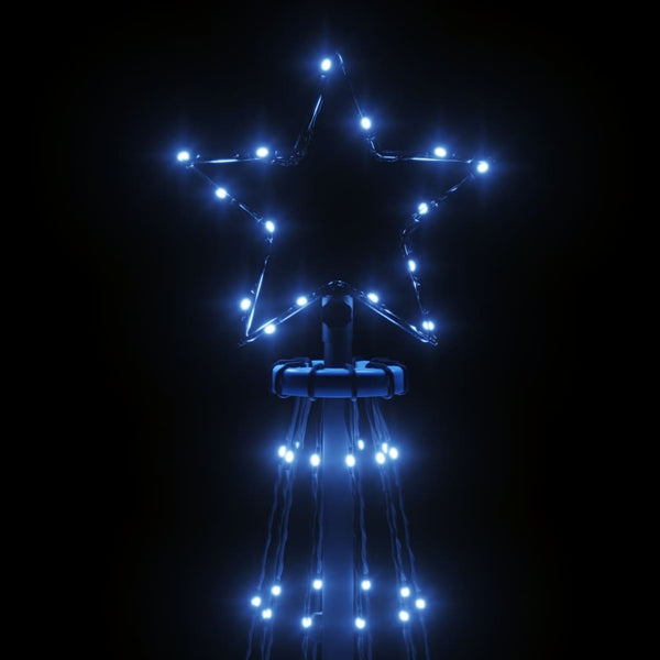 Vidaxl Christmas Tree With Spike Blue 310 Leds 300 Cm Seasonal Decorations