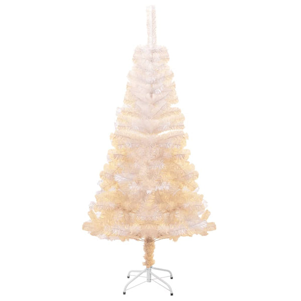 Artificial Christmas Tree With Iridescent Tips White 120 Cm Pvc Seasonal Decorations