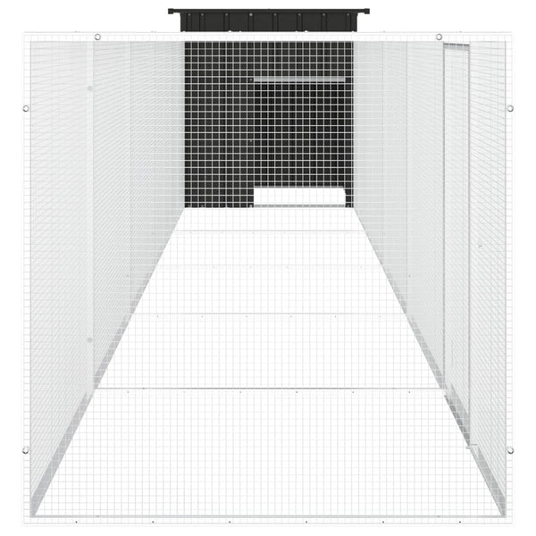 Small Animal Cages & Hutches Chicken Cage Anthracite 600X91x100 Cm Galvanised Steel
